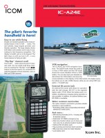 Broszura informacyjna uzupełniająca dla radiotelefonu lotniczego ICOM IC-A24