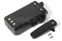 Radiotelefon YAESU FT-65 E - lekki montaż akumulatora w obudowie i klips standardowo przykręcany na dwie śrubki metryczne