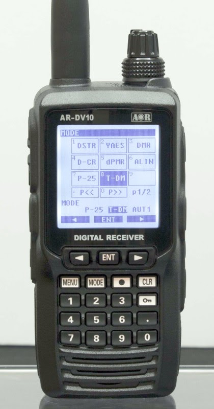 AOR AR-DV10 handy receiver TETRA, DMR. D-STAR, NXDN