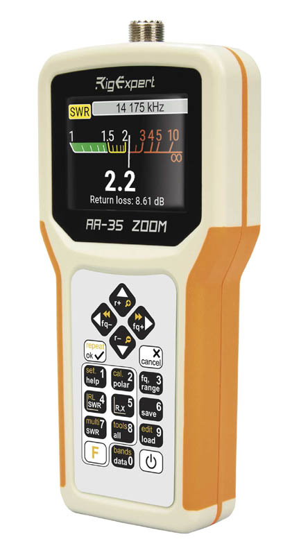 RIGEXPERT AA-35 ZOOM Graficzny analizator antenowy i przewodów kabli kojncentrycznych KF/VHF
