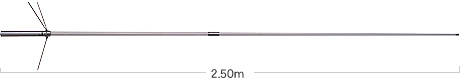 antena dwupasmowa VHF/UHF typu DIAMOND X-200, X-200N na pasma  144/430MHz (2m, 70cm)