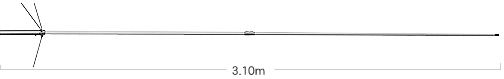 antena dwupasmowa VHF/UHF typu DIAMOND X-300, X-300N  na pasma  144/430MHz (2m, 70cm)
