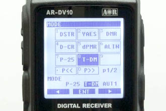 AOR DV-10 - nowy fimwared o cyfrowego skanera radiowego DMR, TETRA