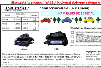 YAESU-FT991, FT-891, FT-818ND w promocji