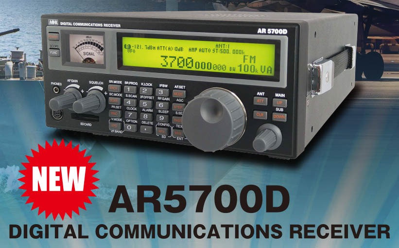 AOR AR-5700D - to jednak bezkonkurencyjny odbiornik szerokopasmowy  do nasłuchu pasm radiowych i skanowania częstotliwości