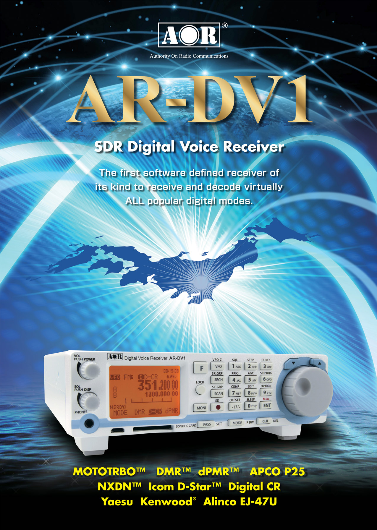 AOR AR-DV1 cyfrowy odbiornik nasłuchowy SDR