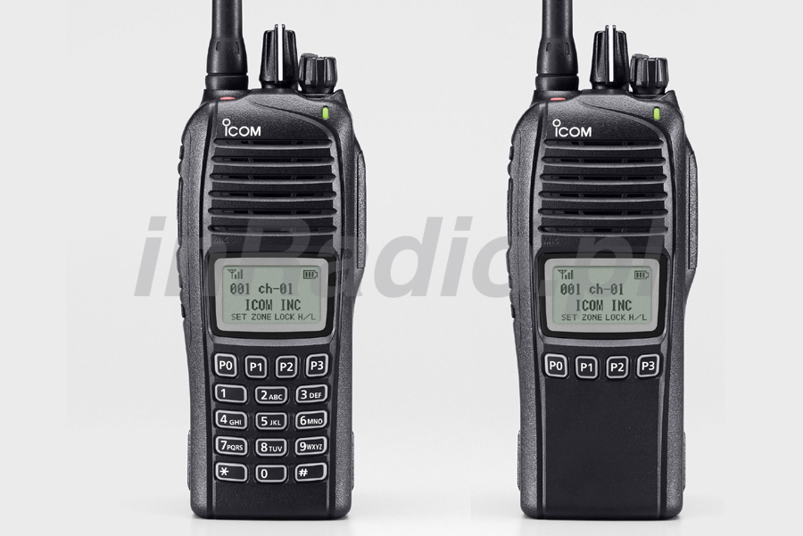 Radiotelefony dPMR - DS z prawej stronyt - IC-F4262/F3262DS i uproszczoną klawiaturą z lewej - IC-F4262/3262DT