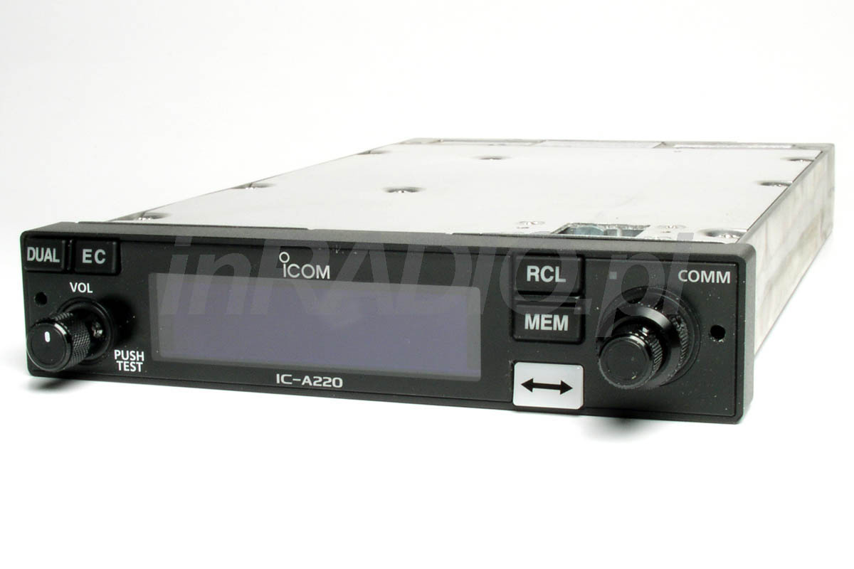 Radiotelefon lotniczy ICOM ICA220 TSO z certyfikatem ETSO/TSO dla lotnictwa