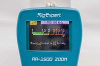 Analizator antenowy do 1,5GHz  AA-1500 Zoom  i pomiar WFS na wybranej częstotliwości