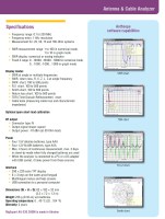 Specyfikacja analizatora anteowego  AA-230 ZOOM zawarta w broszurze RIGEXPERT