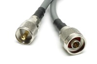Kable AV32-C dupleksera zakończone złączami UHF i N-wtyk