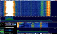 Przykładowa czestotliwość radiowa stacji komercyjnych i jej rozkład widmowy w HDSDR