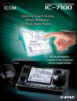 Radiostacja bazowa ICOM IC-7100 Broszura - widok radiostacji oraz używania panelu dotykowego