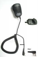 HM-131L Mikrofono-głośnik z klipsem, gniazdem słuchawkowym do radiotelefonów 
