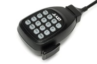 Radiotelefon Qyt KT-8900 wyposażony w mikrofon ułatwiający wprowadzanie częstotliwości i nawigowanie po menu