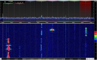 Odbiornik SDR RSP1A z odbiorem jak widać kilka aktywnych stacji naraz w paśmie PMR - 446MHz - makakofonia gwarantowana!