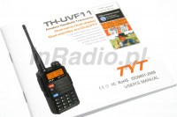 TYT TH-UVF11 Instrukcja obsługi radiotelefonu ręcznego UVF11